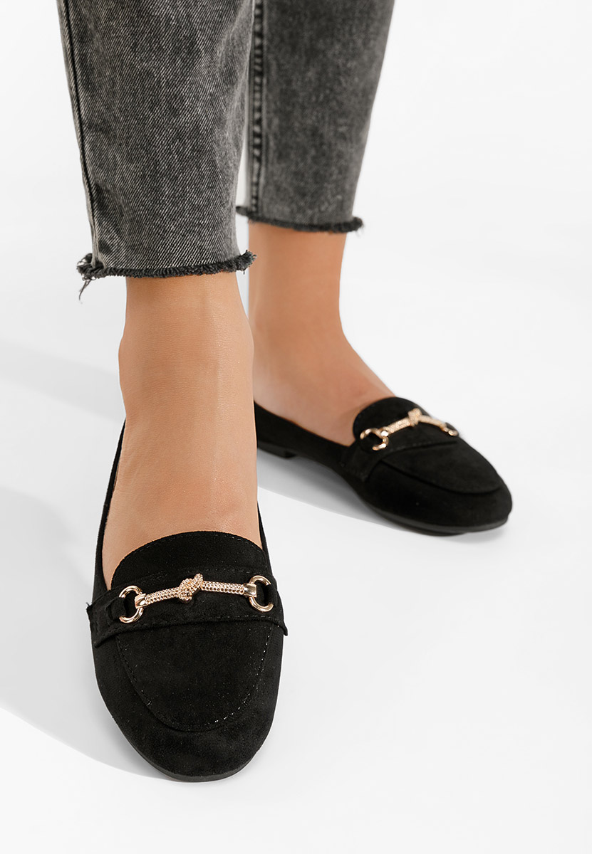 Mocassins femme noirs Stormy