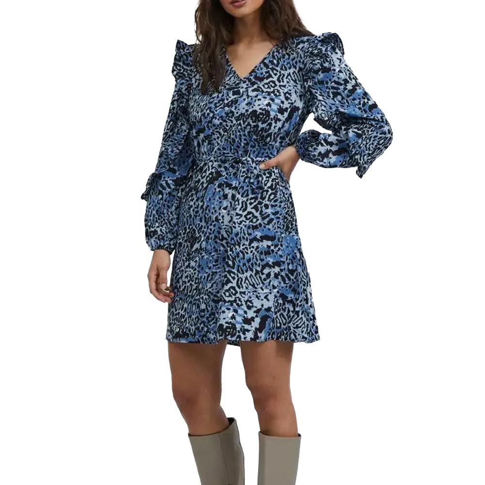 Vila Robe Marine Léopard Femme Vila Coco