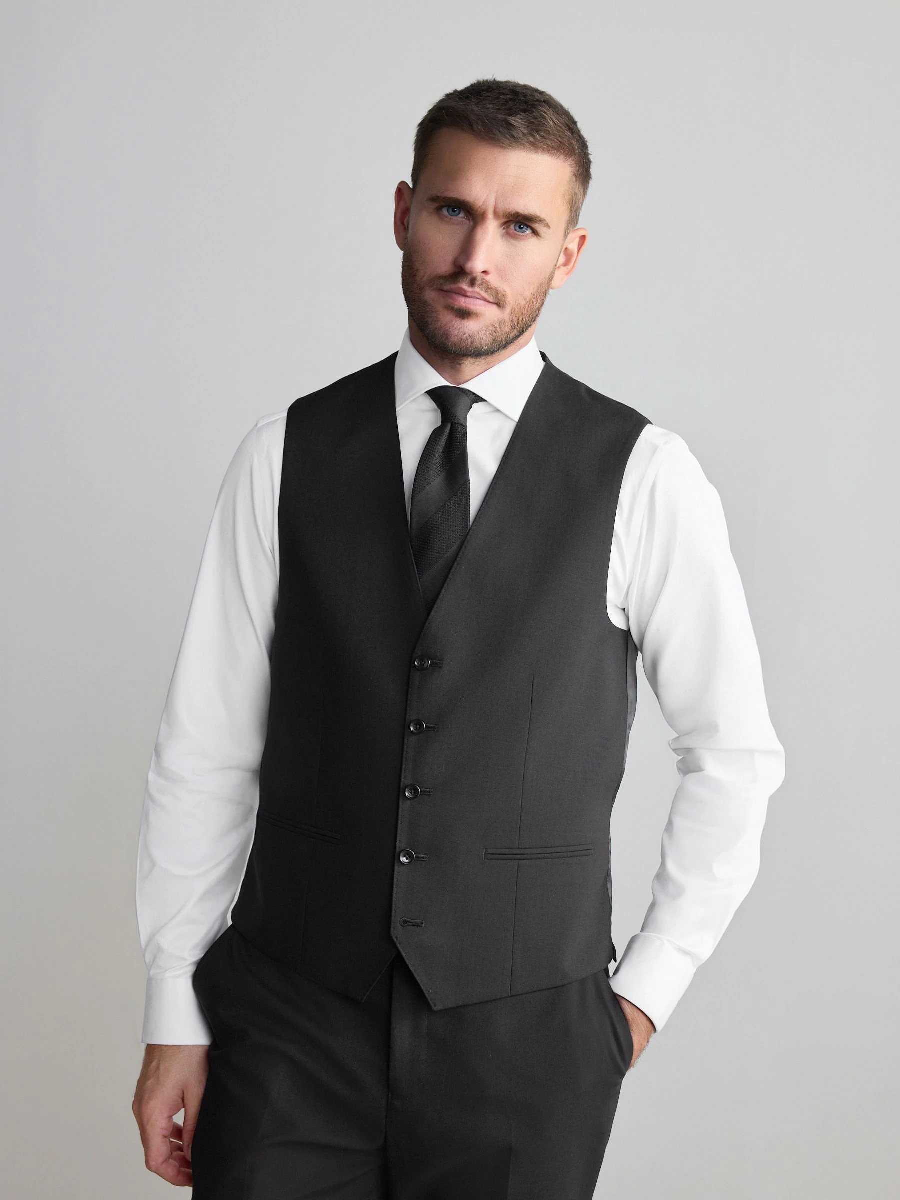 Zwart - Signature Nova Fides wollen gilet