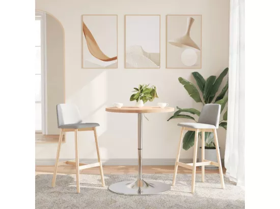 Table de bar Ø60x90,5 cm bois massif de hêtre