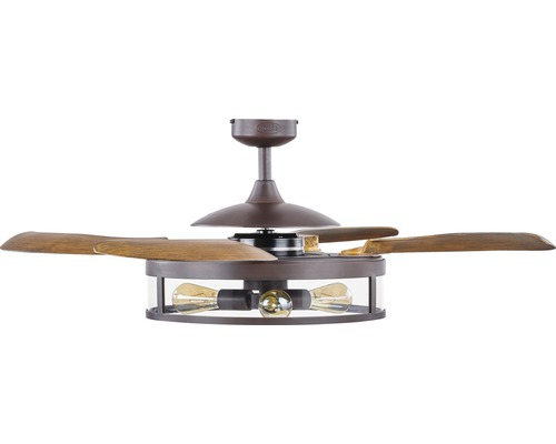 Fanaway Classic plafondventilator Ø 122 cm antiek/donker met afstandsbediening, zomer- en winterfunctie