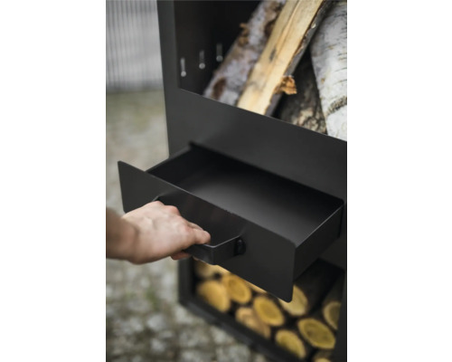 Grill open haard houtskoolgrill Rosa Cook King 40 x 150 cm zwart