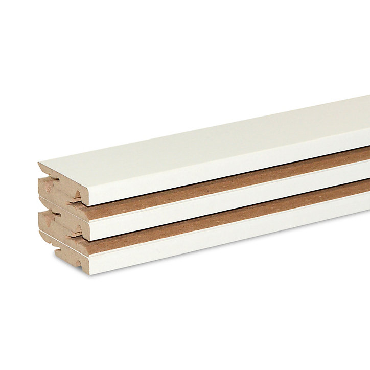 Plinthe MDF Blanc GoodHome 220 x 6 cm Décor 10 (vendu par lot de 5)