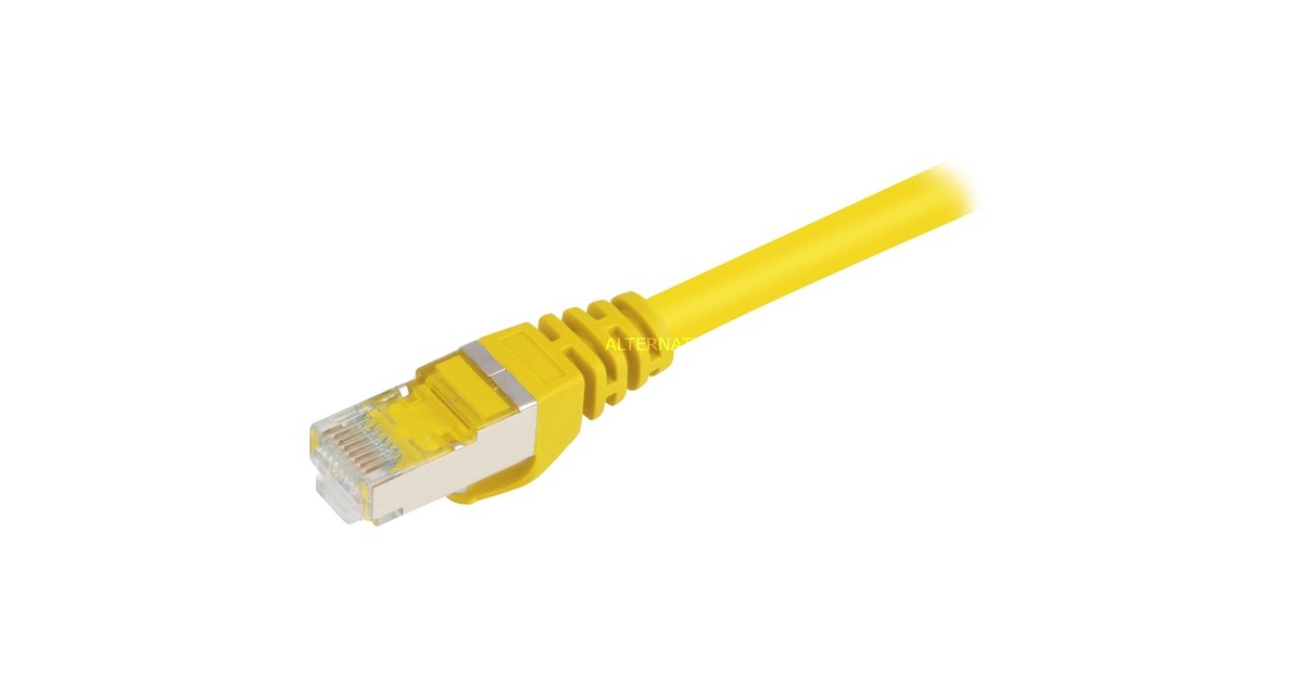 SharkoonPatchkabel SFTP, RJ-45 met Cat.6  (Geel, 1,5 meter)