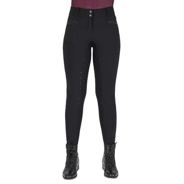 Paardrijbroek QHP Zahra Full Grip Zwart