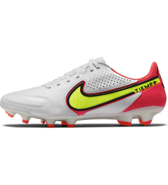 NIKE TIEMPO LEGEND 9 PRO FG FIRM-GR WHITE-VOLT-BRIGHT-CRIMSON