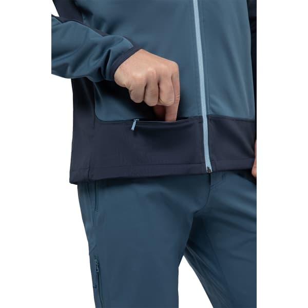 Veste softshell AYAQ SHANDAR SOFTSHELL JKT M BLUE SLATE