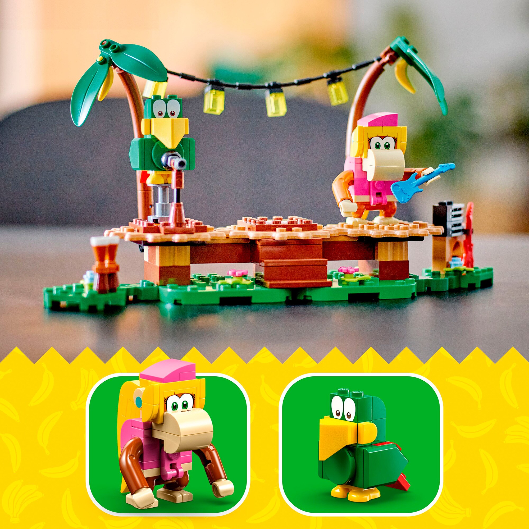 LEGO Konstruktionsspielzeug Super Mario Dixie Kongs Dschungel-Jam - Erweiterungsset