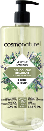 Cosmo Naturel Gel Douche Relaxant Verveine Exotique Bio Flacon-Pompe 1l