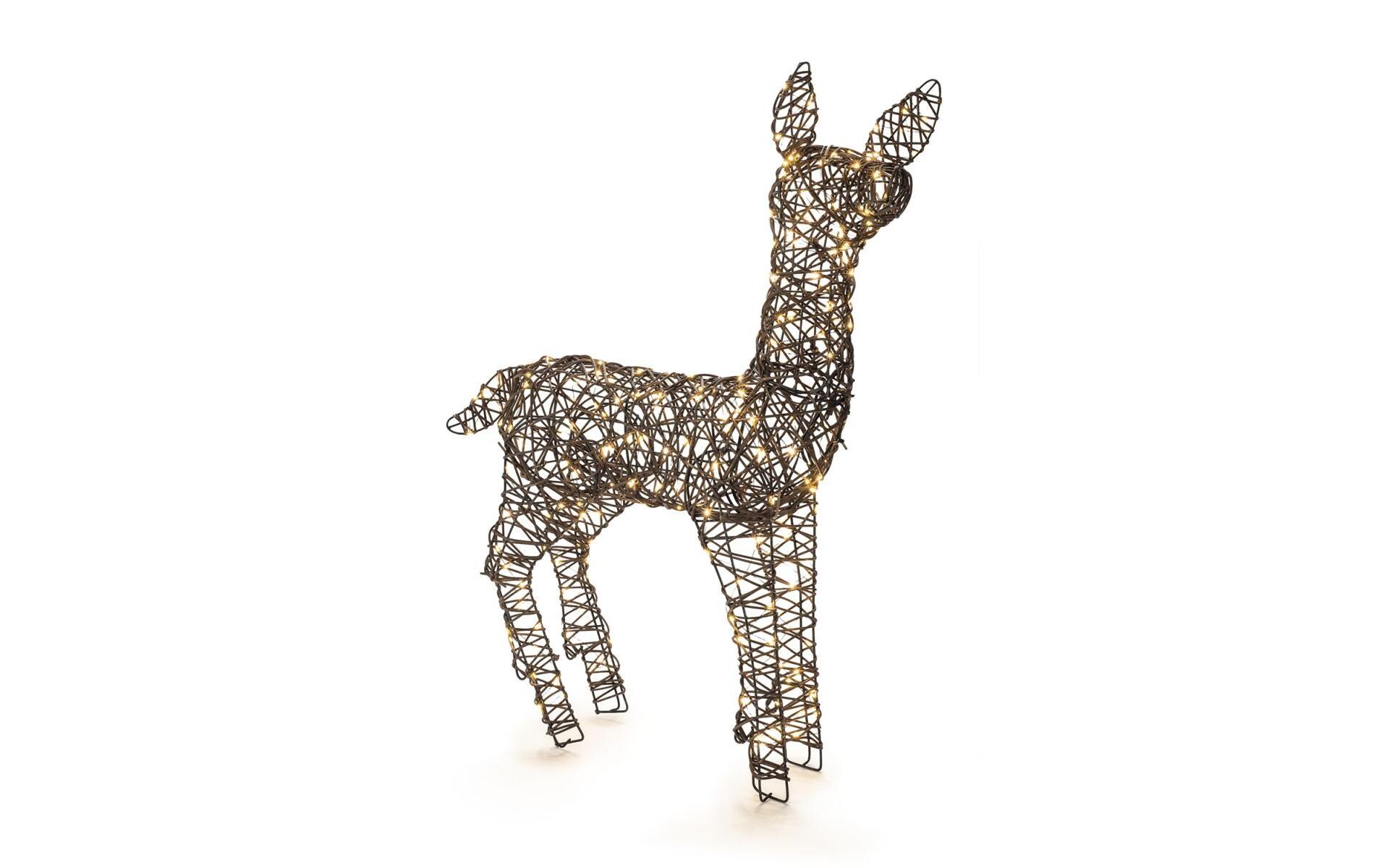 Wicker deer, 74 WarmweissLED Dekoration