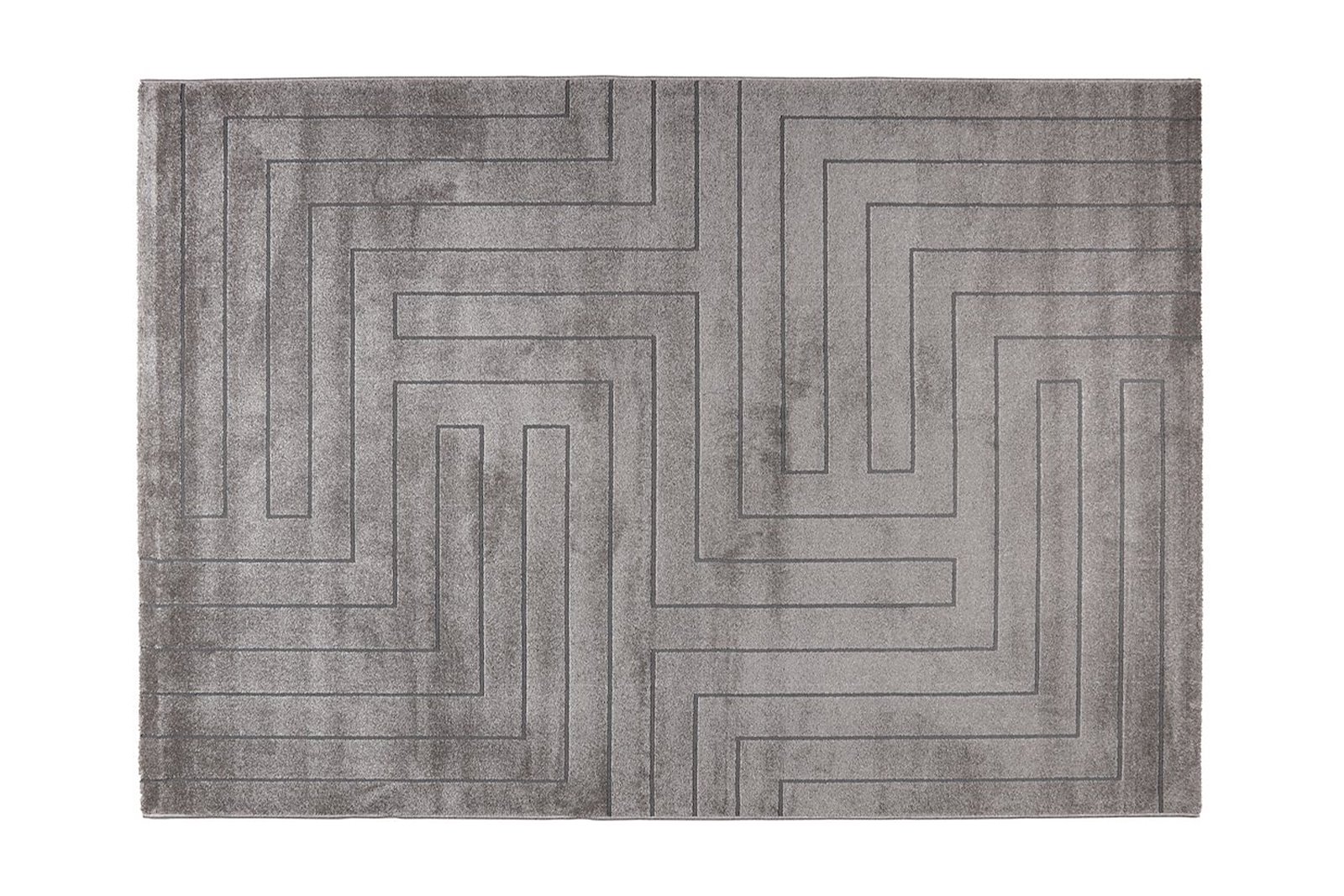 Milas gulvteppe 160x230 Grå/brun 160x230cm polyester/heatset