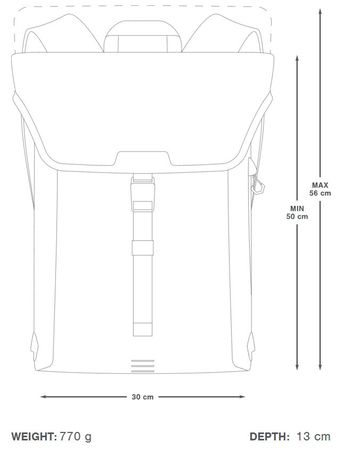 CITY BACKPACK Rucksack (20L)  grey  20 L