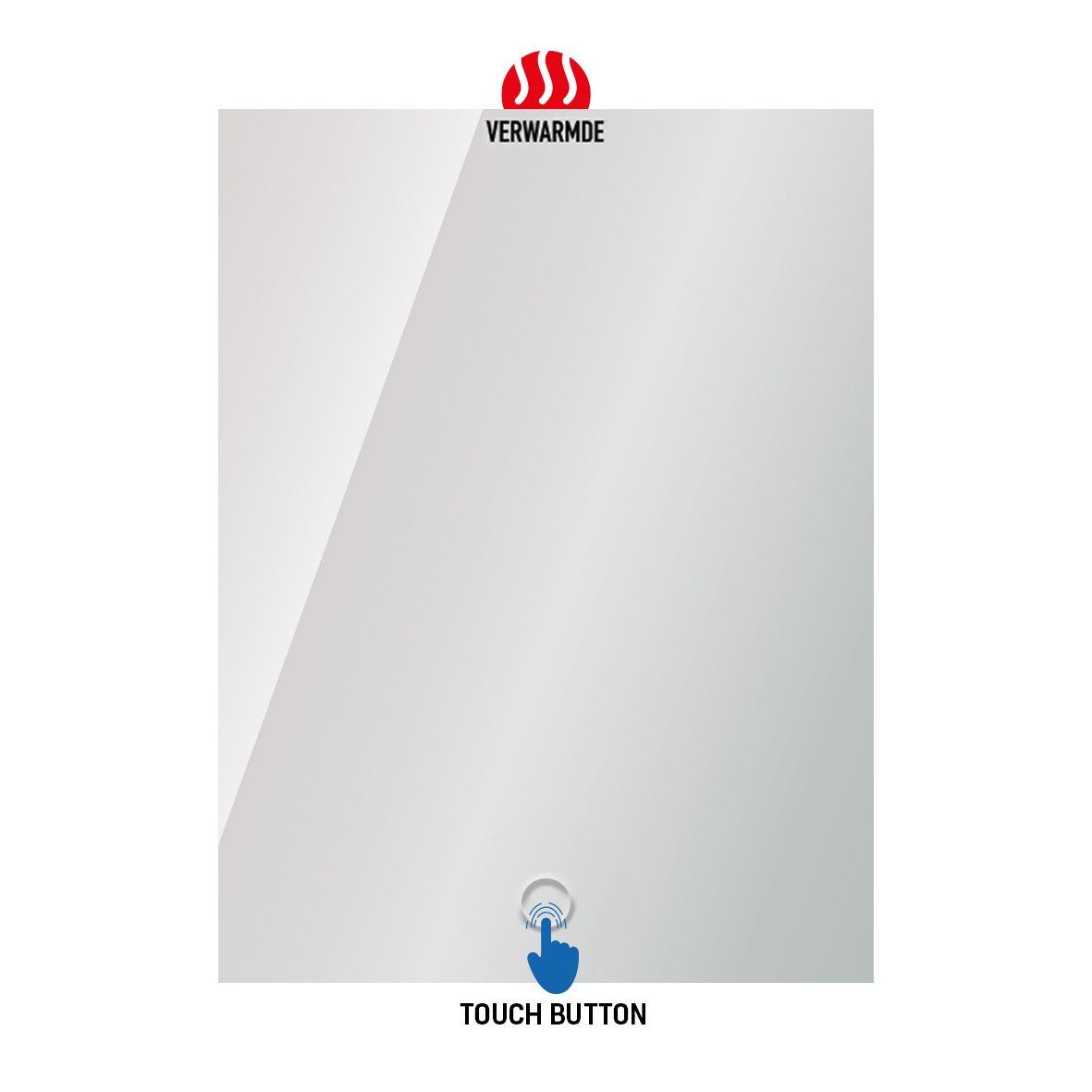 Sanigoods Queen spiegel met verlichting en verwarming 60x80cm