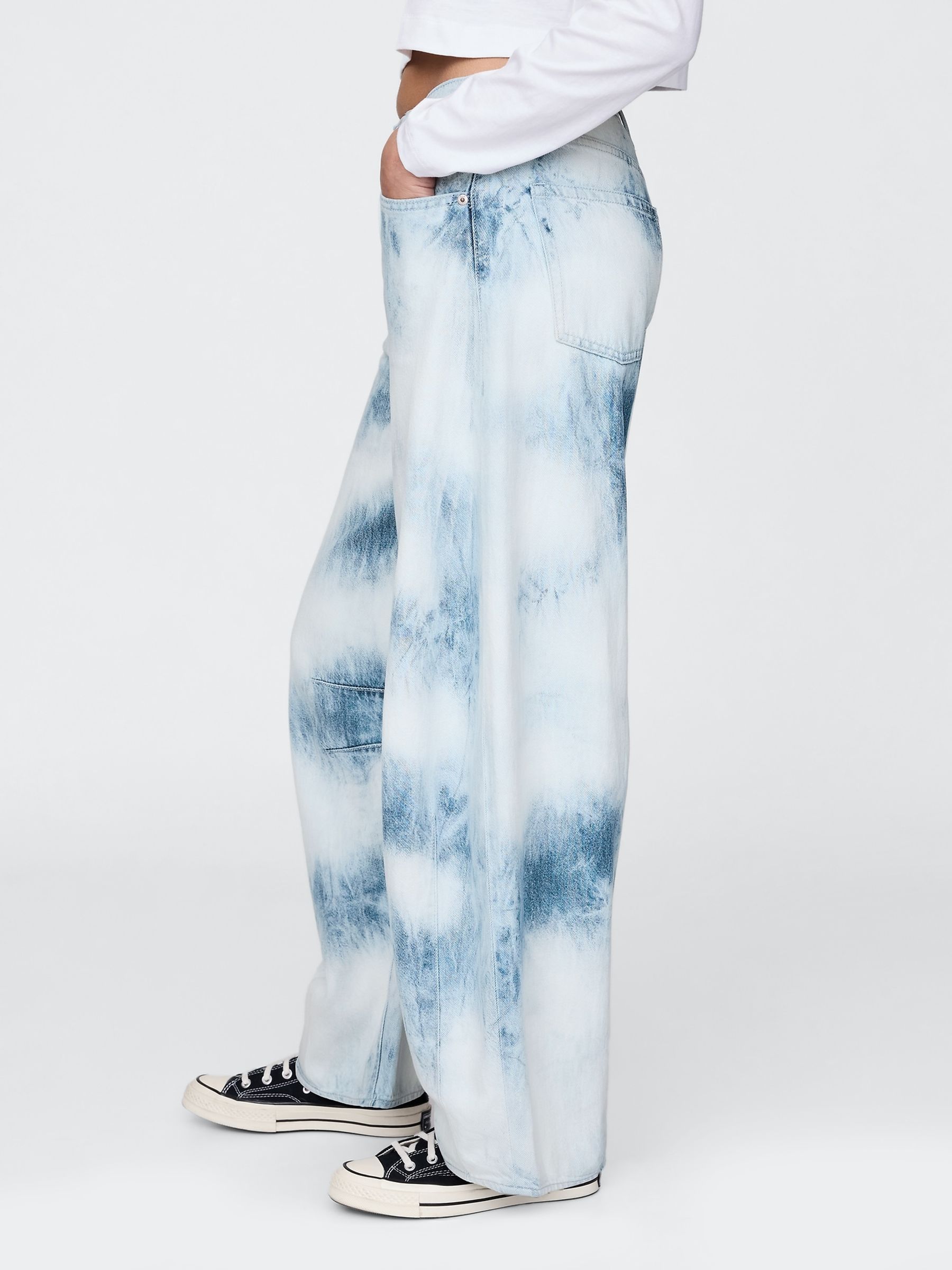 Gap UltraSoft jeans met hoge taille en hoefijzervormige pijpen