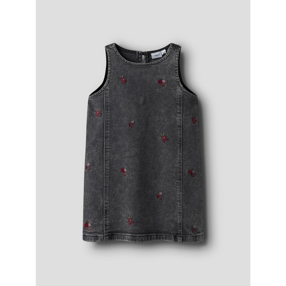 Køb Name It Medium Grey Denim Flower Emb Nmfbrynn Emb Dnm Spencer 2006-fr R
