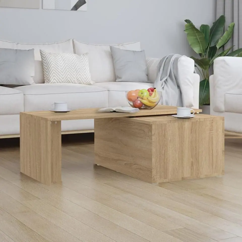 vidaXL - Salontafel - Bruin - Bewerkt hout