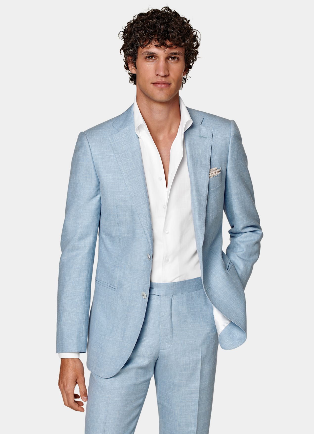 Costume Lazio coupe Tailored bleu clair