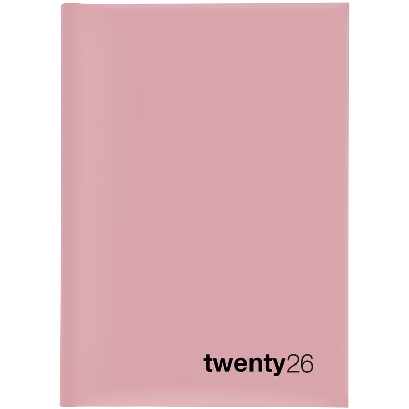 Biella Agenda 2026 Colorful, A5, 1 Woche / 2 Seiten, rosa