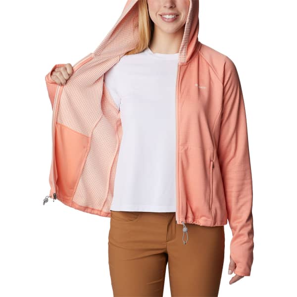 Veste polaire randonnée COLUMBIA BOUNDLESS TREK™ GRID FLEECE SUMMER PEACH HEATHER/PEACH BLOSSOM