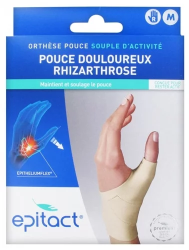 Epitact Orthèse Pouce Droit Souple D'activité Rhizarthrose Taille M - 1 Unité