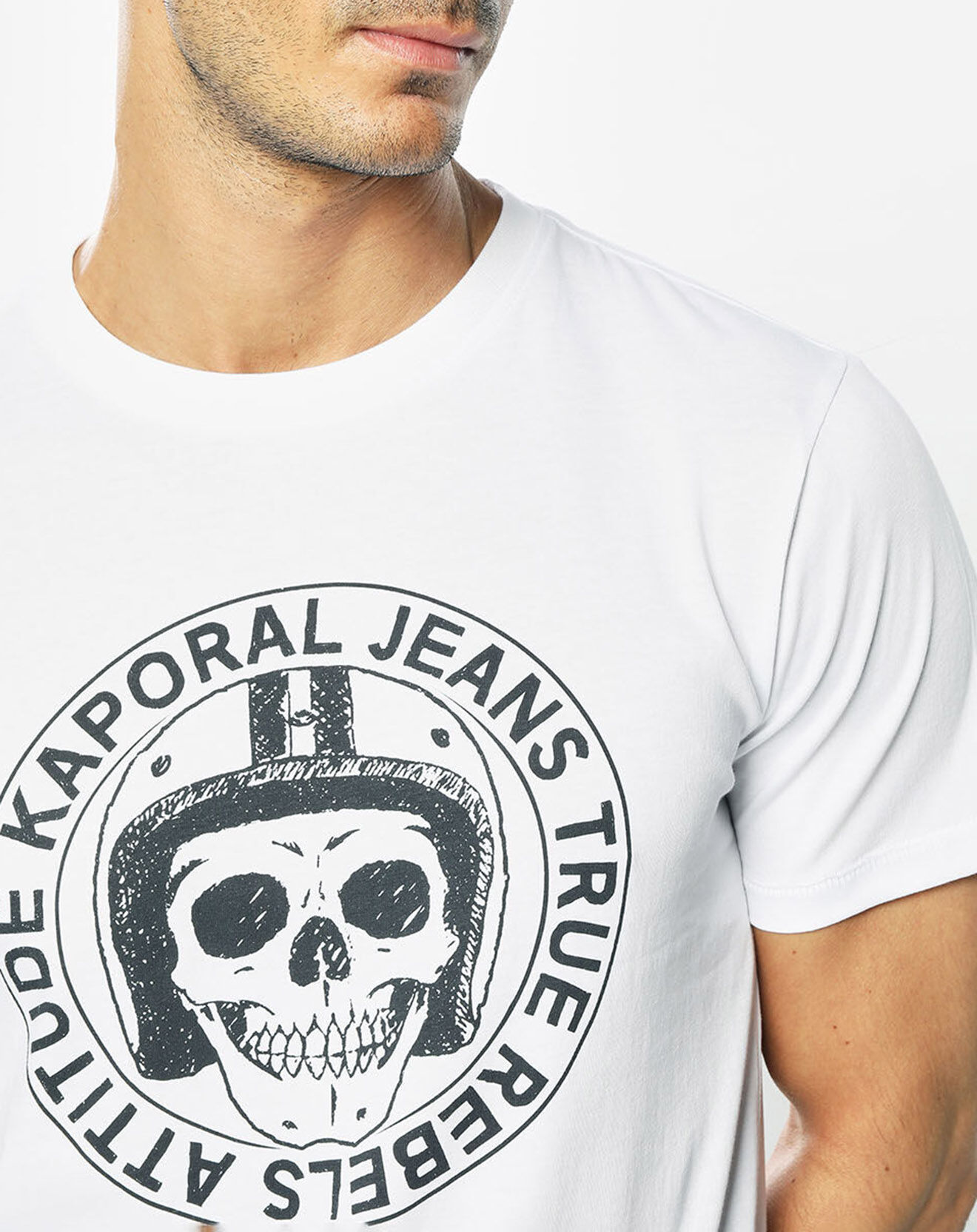 Kaporal 5 T-Shirt 100% Coton Bio Rondi blanc