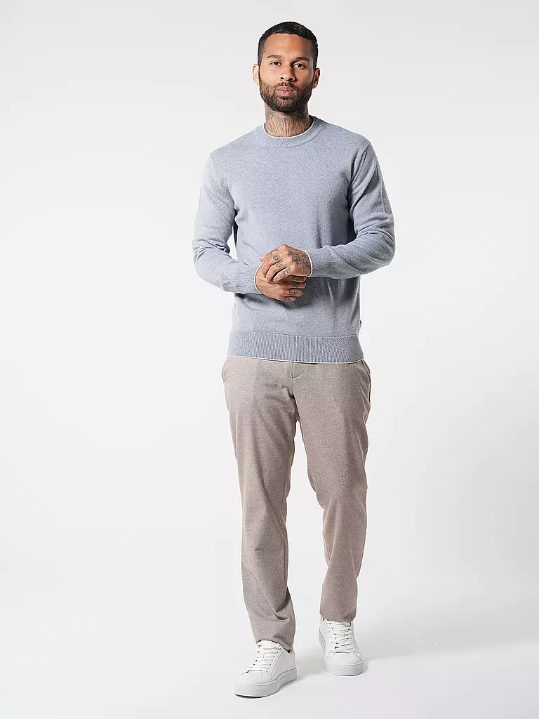 ELEVENTY Kaschmirpullover hellgrau
