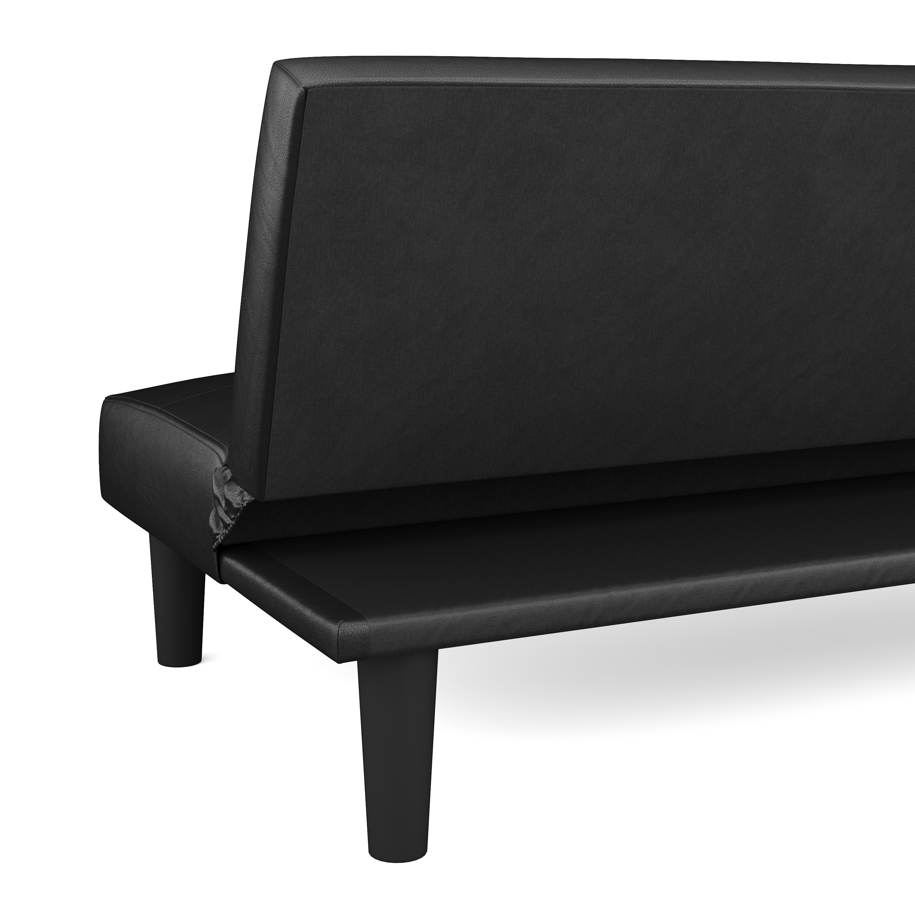 Schlafsofa Leder PUMA schwarz