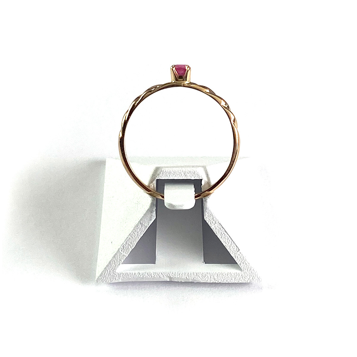 Bague d'occasion or 750 jaune rubis