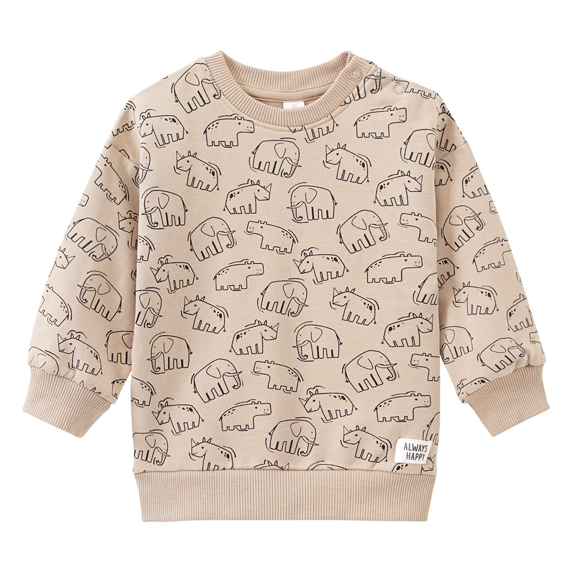 Topomini Baby Sweatshirt und Leggings im Set beige / hellgrau