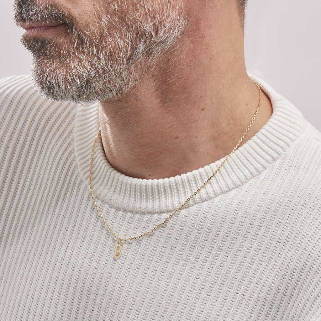 Pendentif Ionia Lettre Or Jaune