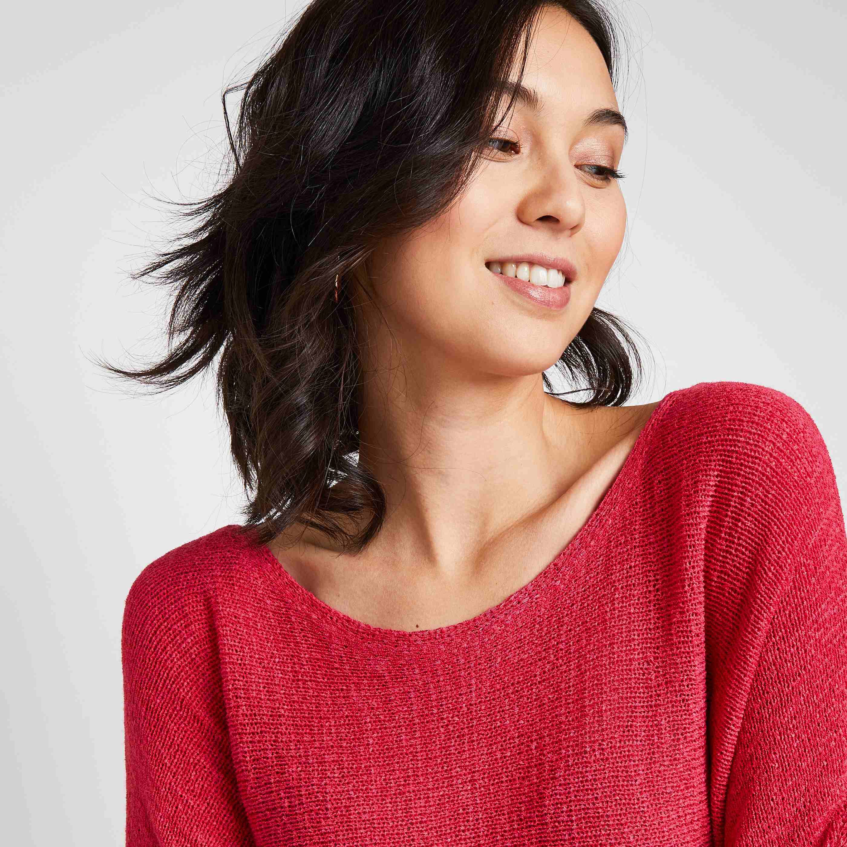 Pull en maille femme - FUSHIA