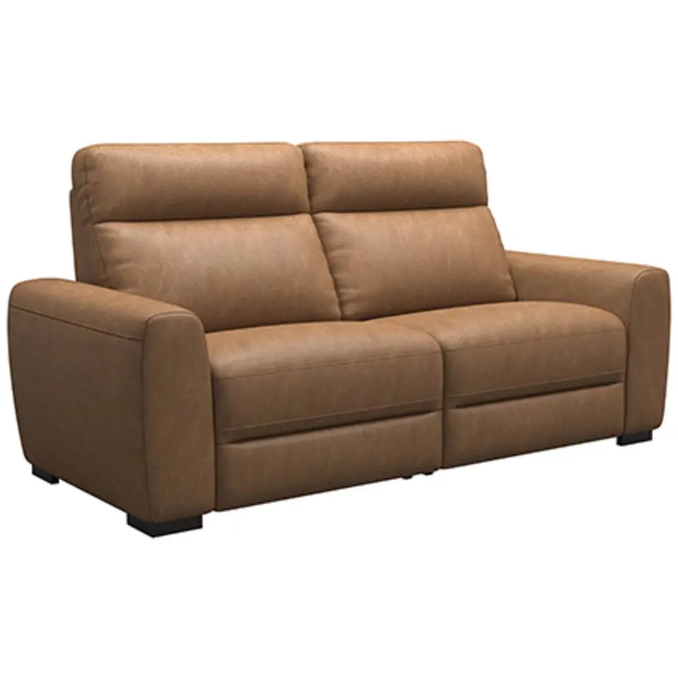 Bank James 3-zits - stof Supple - cognac