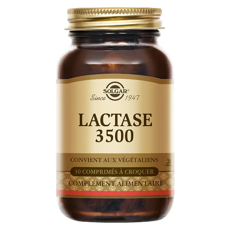 Lactase - Digestion lactose - Detox - 30 comprimés à croquer