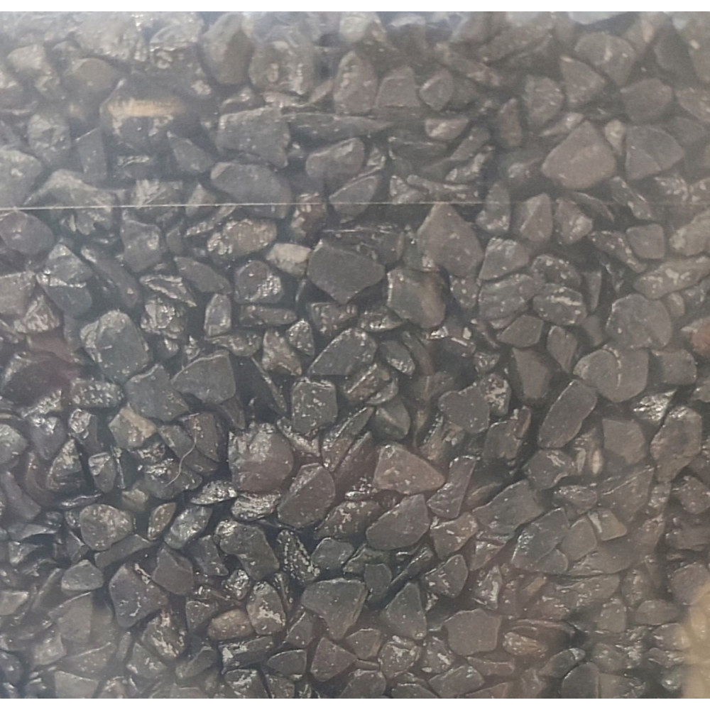 Gravier décoratif 2-3 mm noir ashewa aquasand 5 kg pour aquarium