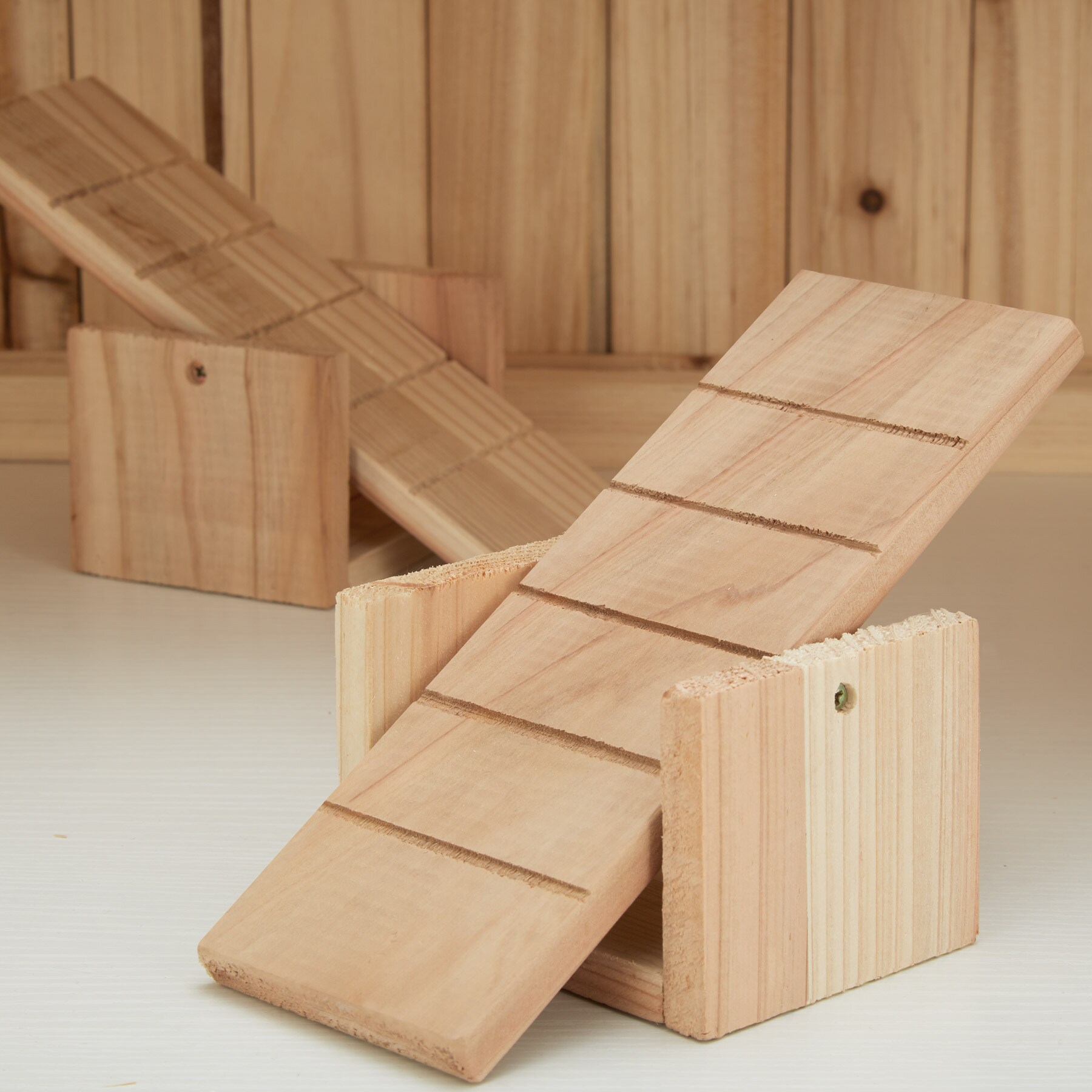 tectake® Hamsterkäfig, aus Holz, aufklappbares Dachgitter, 115 x 60 x 58 cm