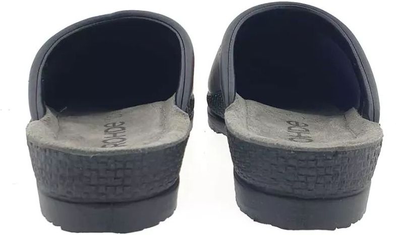 Rohde - 1515 - Pantoffels - Zwart - Leer - Herenslipper
