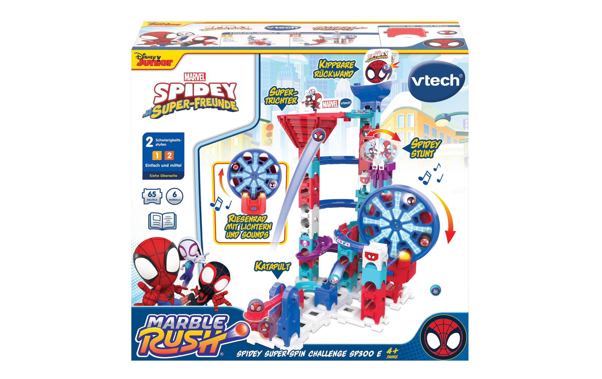 Vtech® Kugelbahn »Marble Rush – Spidey Super Spin Challenge«