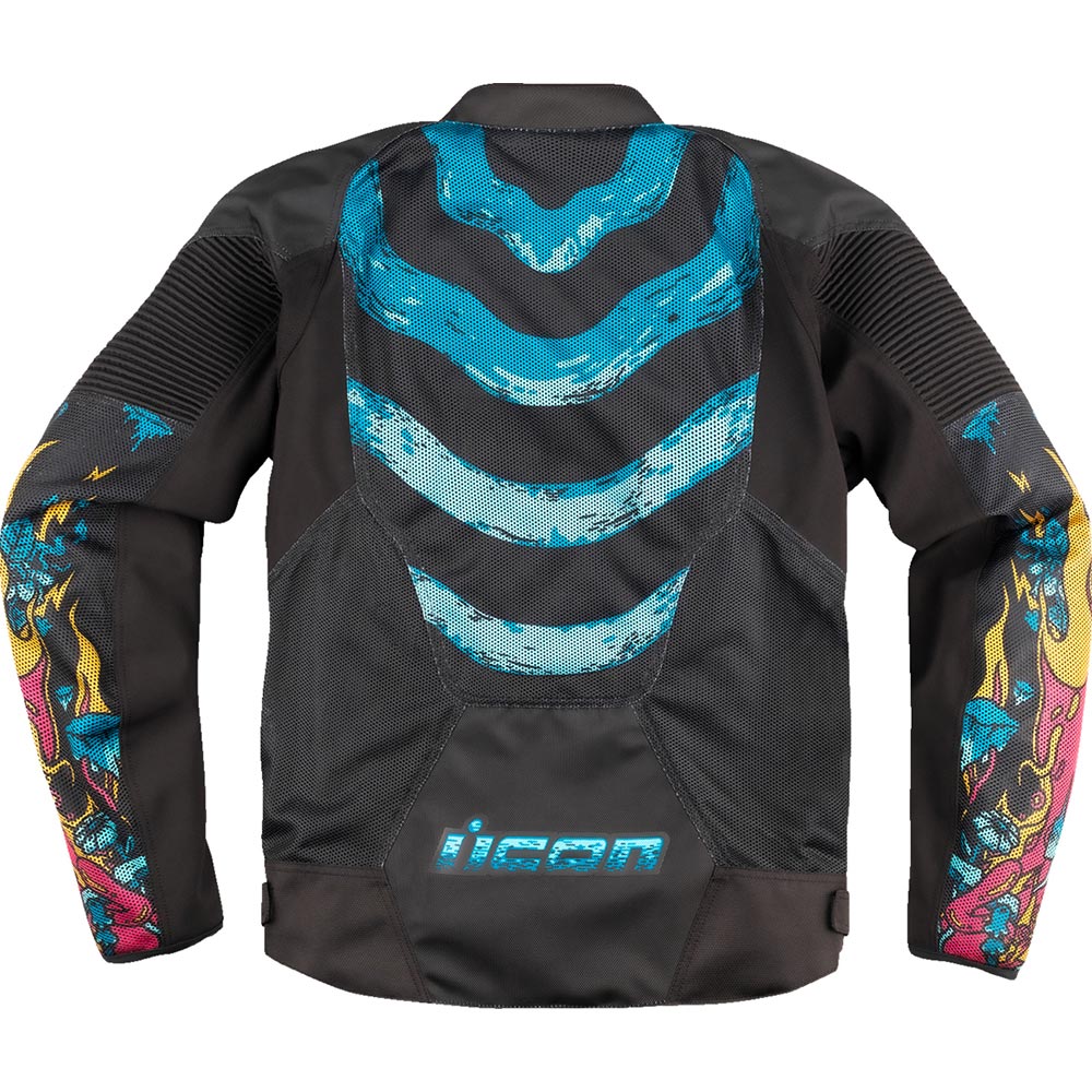 Icon - Blouson Overlord3 Mesh Munchies™ Noir / Bleu / Rose / Jaune