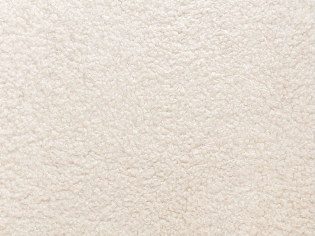 Lot de 2 chaises avec accoudoirs en tissu bouclette et métal - Blanc et doré - JOSETHE de Pascal MORABITO