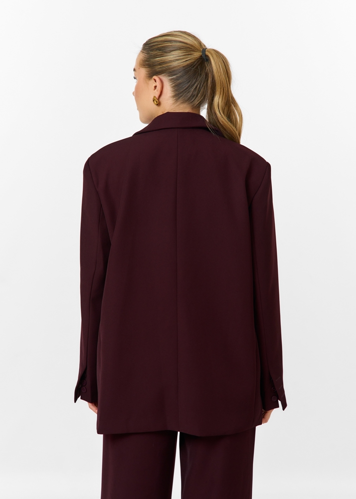 Audrey oversized blazer burgundy