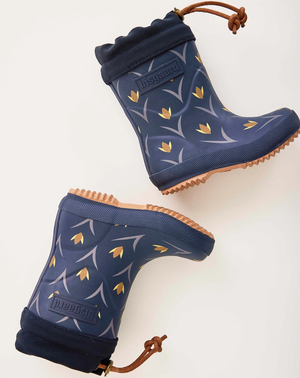 Thermo-Gummistiefel TULIP FLOWER in blau