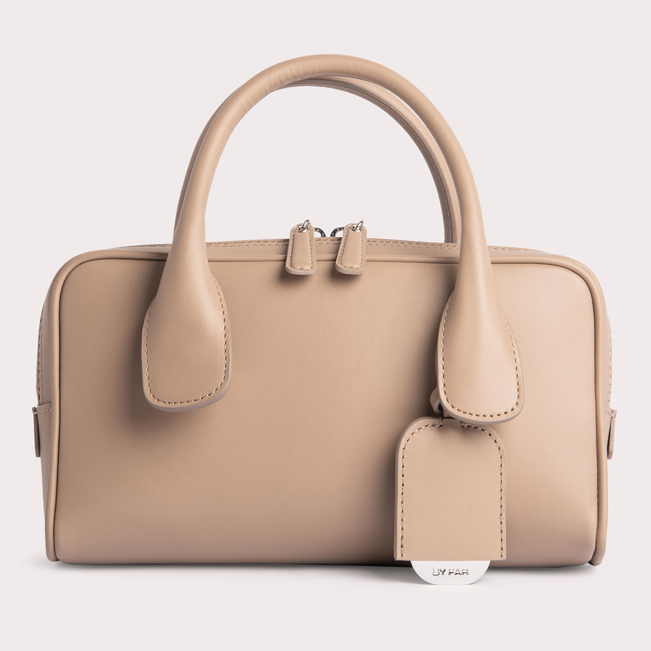 By Far Sac à main en Cuir Baby Beau taupe - 15x23.5x5 cm