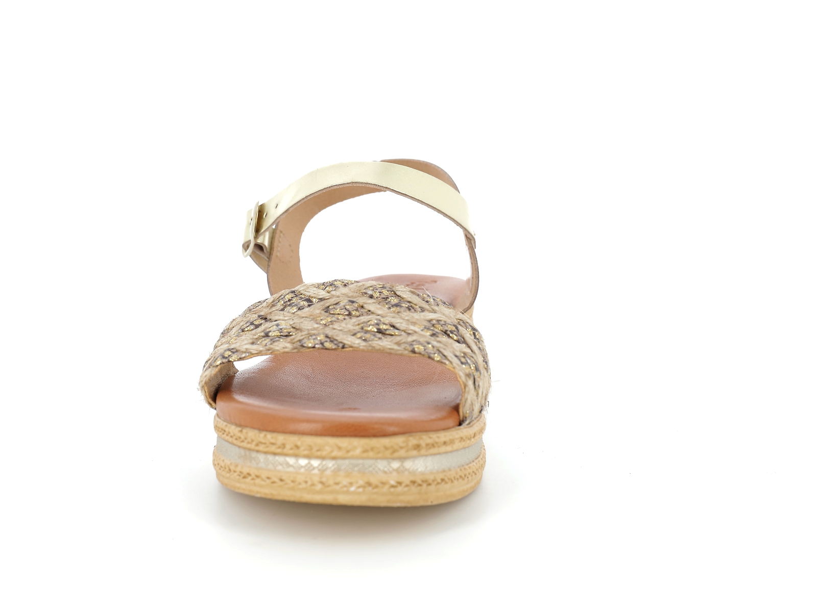 Chaussures du chateau-14386 Matières combinées Beige Or