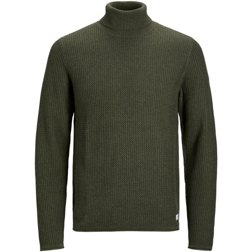 Jack & Jones - 12222265 JPRBLUCARLOS KNIT ROLL NECK LN PLS OLIVE NIGHT Verde