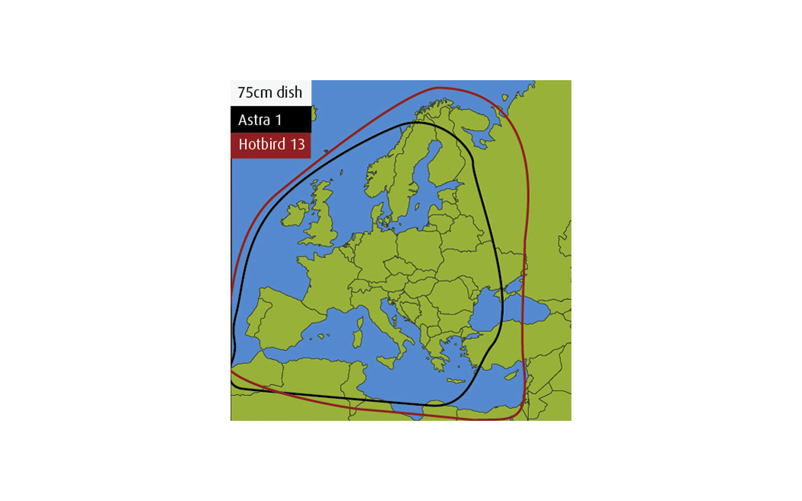 Maxview Precision I.D Manuelle Sat-Anlage Single 55 cm