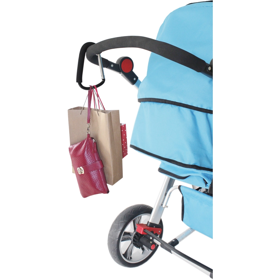Altabebe Karabinerhaken für Buggy & Kinderwagen schwarz
