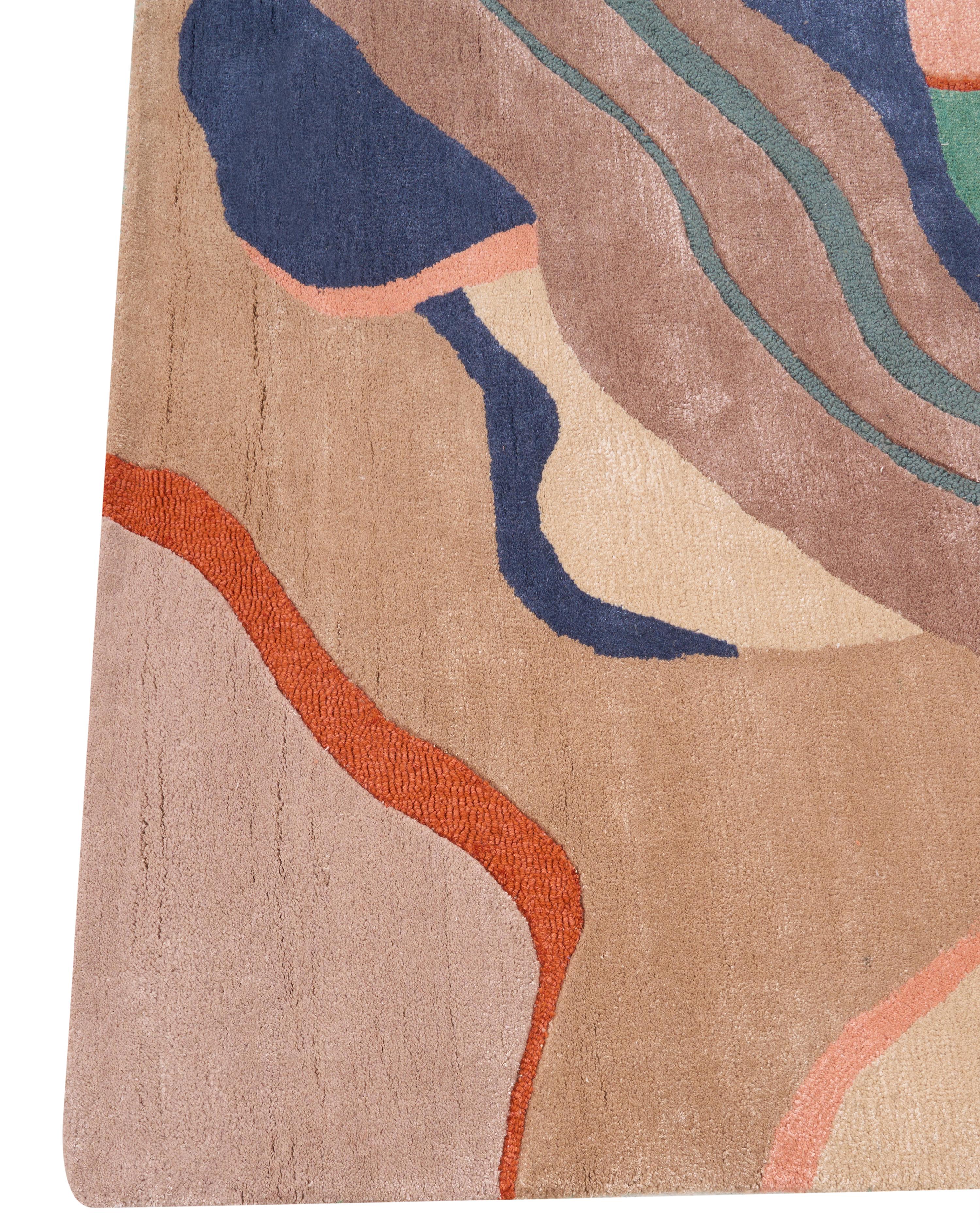Vloerkleed ALMORA Meerkleurig 160 x 230 cm Viscose
