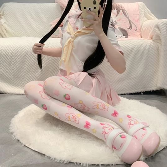 Geisha - Cartoon Print Kousen