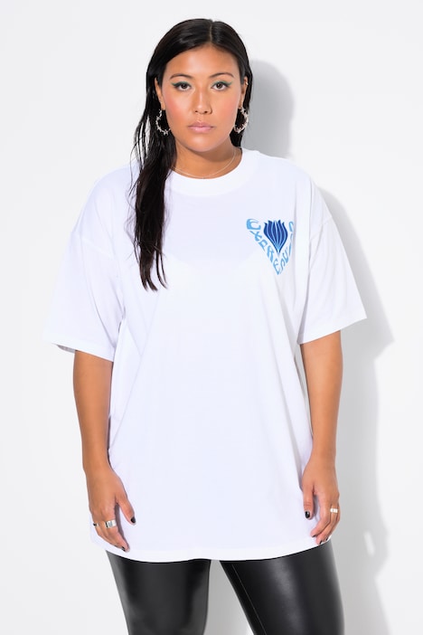T-Shirt, Oversized, Rückenprint