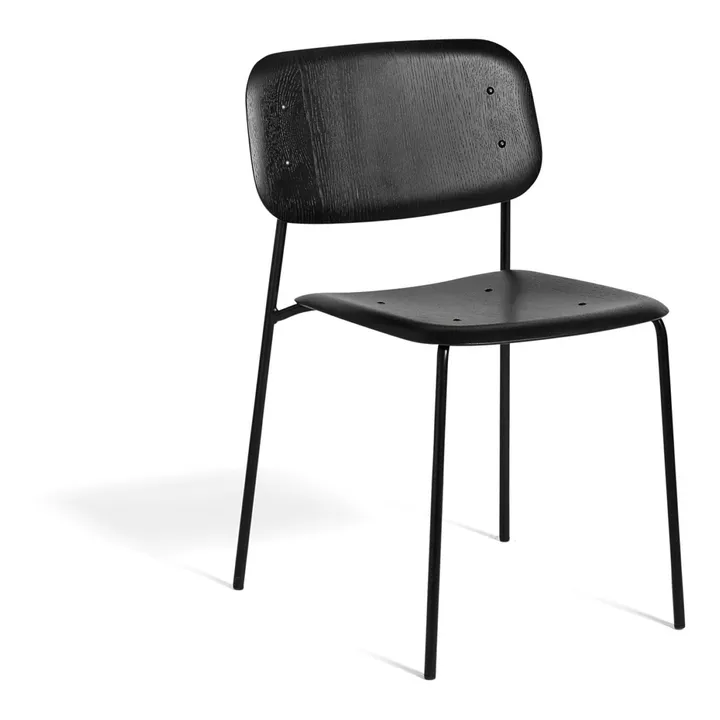 Hay Chaise Soft edge en bois | Noir
